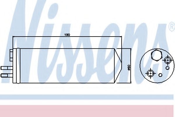 NISSENS 95148 Осушитель, кондиционер для KIA (Киа) NISSENS 95148 Осушитель, кондиционер для KIA (Киа)