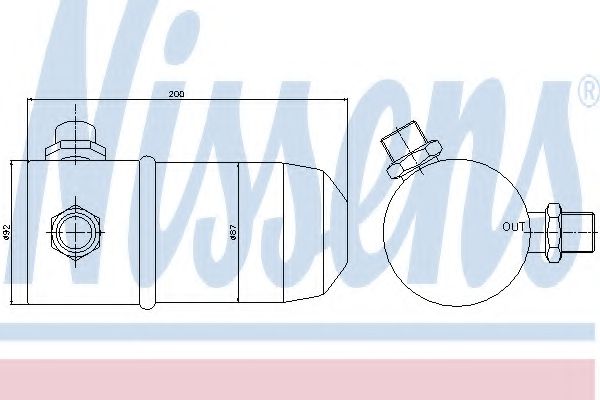 NISSENS 95392 Осушитель, кондиционер для PONTIAC SUNFIRE (Понтиак Сунфирэ) NISSENS 95392 Осушитель, кондиционер для PONTIAC SUNFIRE (Понтиак Сунфирэ)