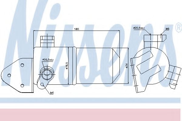 NISSENS 95433 Осушитель, кондиционер для AUDI A8 (Ауди А8) NISSENS 95433 Осушитель, кондиционер для AUDI A8 (Ауди А8)