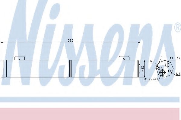 NISSENS 95446 Осушитель, кондиционер для MERCEDES-BENZ B-CLASS (Мэрcэдэс-бэнз Б класс)