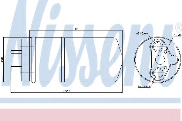 NISSENS 95462 Осушитель, кондиционер для OPEL (Опель) NISSENS 95462 Осушитель, кондиционер для OPEL (Опель)