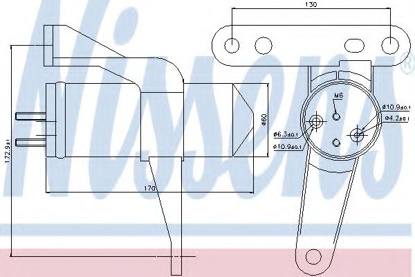 NISSENS 95470 Осушитель, кондиционер для RENAULT KANGOO (Рено Кангу) NISSENS 95470 Осушитель, кондиционер для RENAULT KANGOO (Рено Кангу)