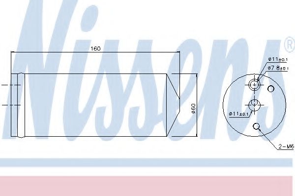NISSENS 95477 Осушитель, кондиционер для FIAT (Фиат) NISSENS 95477 Осушитель, кондиционер для FIAT (Фиат)