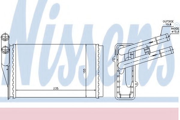 NISSENS 70221 Теплообменник, отопление салона для AUDI 90 (Ауди 90) NISSENS 70221 Теплообменник, отопление салона для AUDI 90 (Ауди 90)