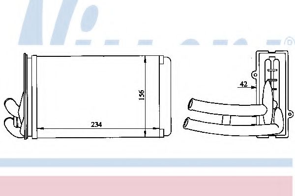 NISSENS 70222 Теплообменник, отопление салона для AUDI 90 (Ауди 90) NISSENS 70222 Теплообменник, отопление салона для AUDI 90 (Ауди 90)