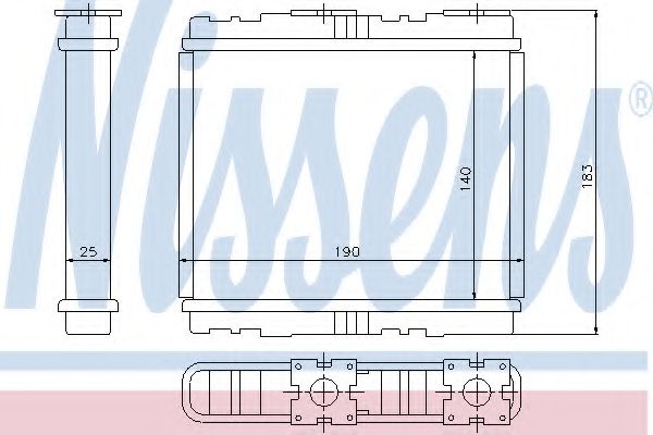 NISSENS 73700 Теплообменник, отопление салона для NISSAN (Ниссан) NISSENS 73700 Теплообменник, отопление салона для NISSAN (Ниссан)