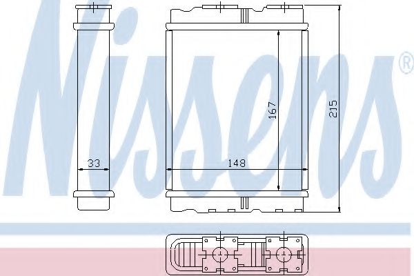 NISSENS 72050 Теплообменник, отопление салона для NISSAN (Ниссан) NISSENS 72050 Теплообменник, отопление салона для NISSAN (Ниссан)