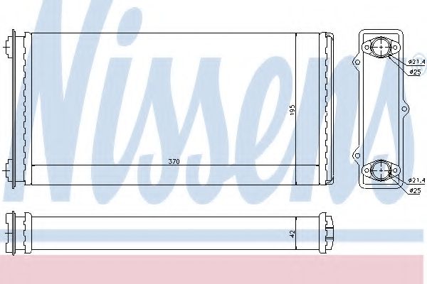 NISSENS 71301 Теплообменник, отопление салона для DAF 95 XF (Даф 95 xф) NISSENS 71301 Теплообменник, отопление салона для DAF 95 XF (Даф 95 xф)