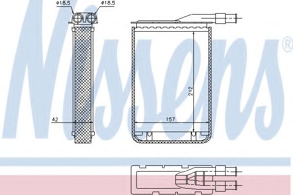 NISSENS 733591 Теплообменник, отопление салона для RENAULT ENCORE (Рено Энcорэ) NISSENS 733591 Теплообменник, отопление салона для RENAULT ENCORE (Рено Энcорэ)