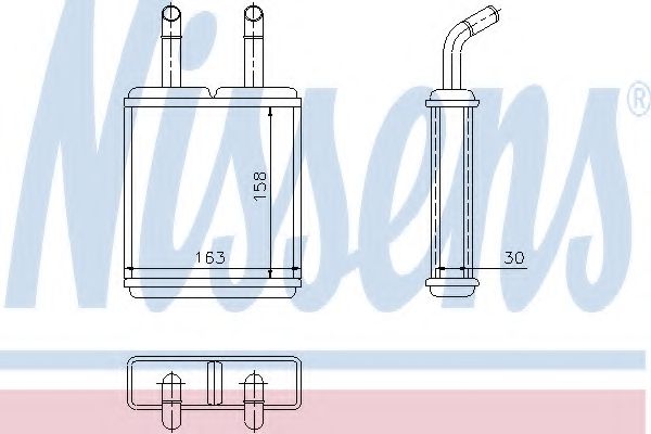 NISSENS 77621 Теплообменник, отопление салона для HYUNDAI EXCEL (Хендай Эxcэл) NISSENS 77621 Теплообменник, отопление салона для HYUNDAI EXCEL (Хендай Эxcэл)