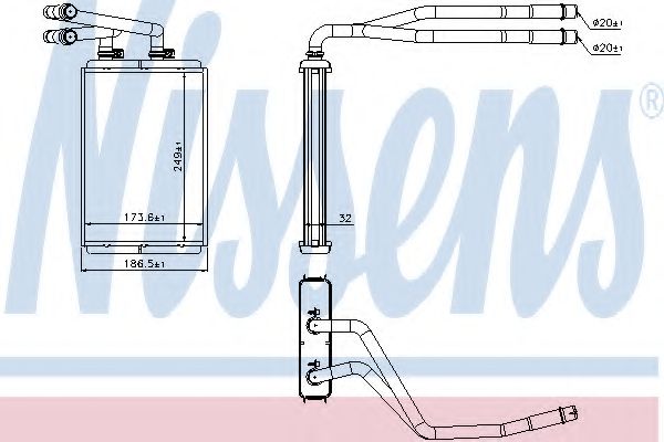 NISSENS 73990 Теплообменник, отопление салона для FIAT ULYSSE (Фиат Улисс) NISSENS 73990 Теплообменник, отопление салона для FIAT ULYSSE (Фиат Улисс)