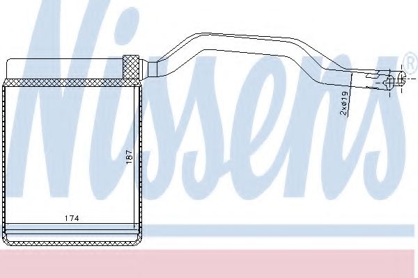 NISSENS 71777 Теплообменник, отопление салона для MAZDA (Мазда) NISSENS 71777 Теплообменник, отопление салона для MAZDA (Мазда)