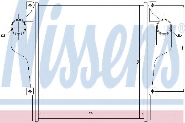 NISSENS 96942 Интеркулер 