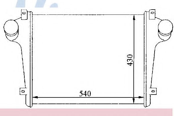 NISSENS 96940 Интеркулер 
