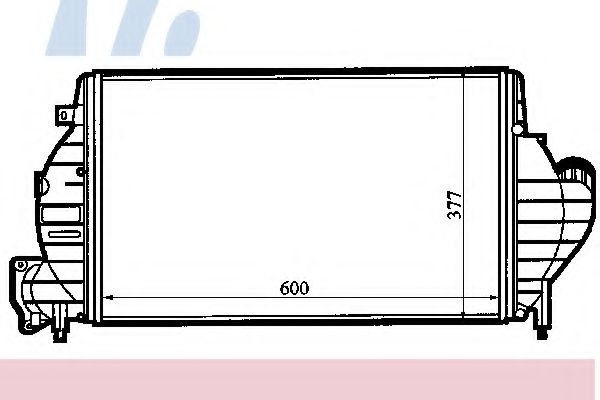 NISSENS 96854 Интеркулер 