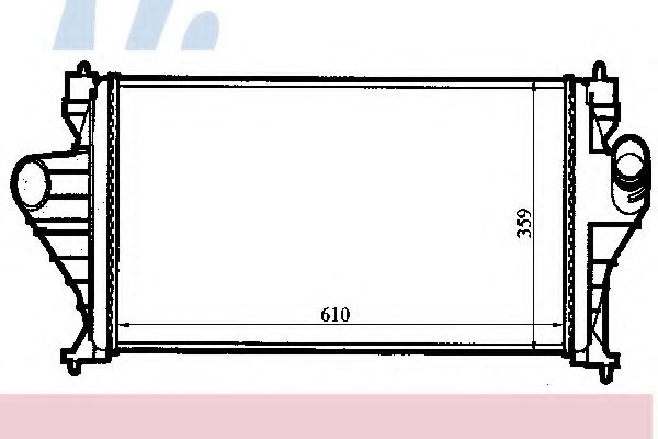 NISSENS 96851 Интеркулер 