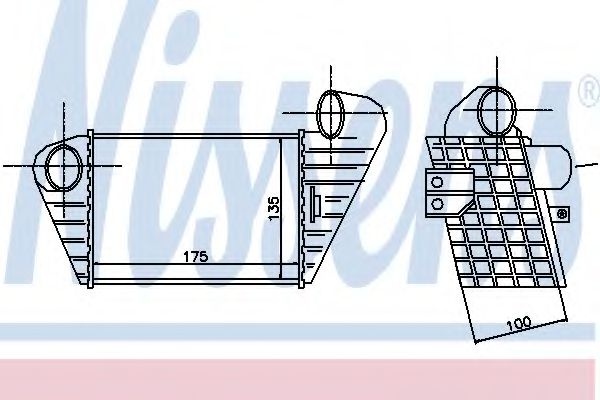 NISSENS 96797 Интеркулер для SEAT TOLEDO (Сеат Толэдо) NISSENS 96797 Интеркулер для SEAT TOLEDO (Сеат Толэдо)