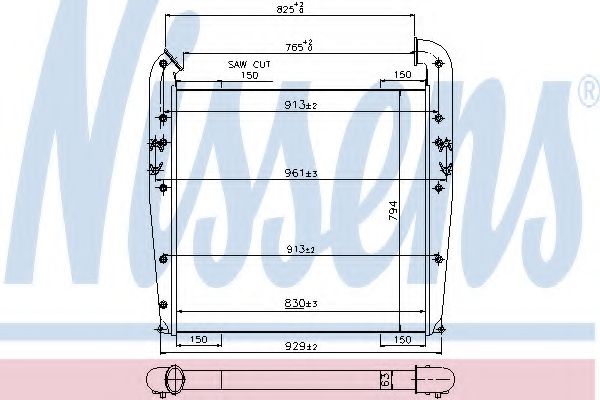 NISSENS 96960 Интеркулер 