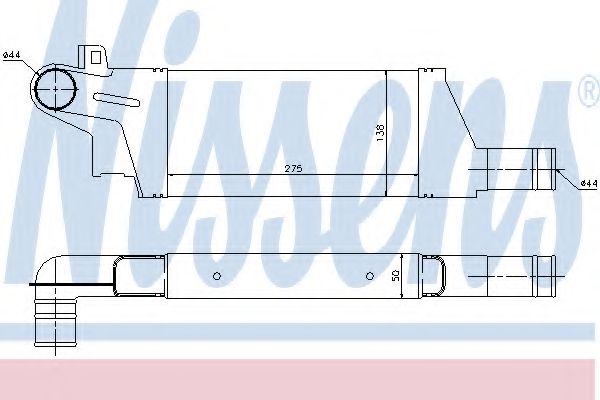 NISSENS 96898 Интеркулер 