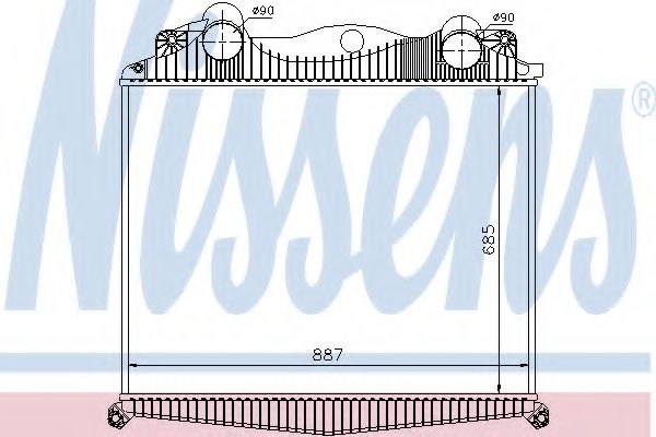 NISSENS 97015 Интеркулер 