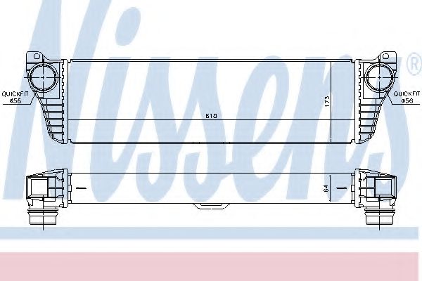NISSENS 96261 Интеркулер 