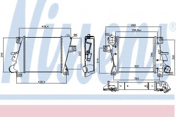 NISSENS 96407 Интеркулер 