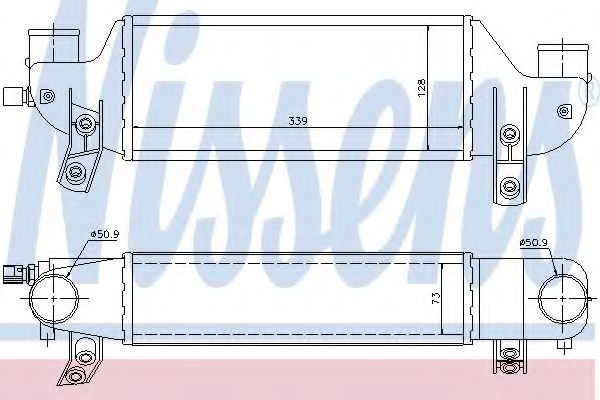 NISSENS 96693 Интеркулер для FORD FIESTA (Форд Фиэста) NISSENS 96693 Интеркулер для FORD FIESTA (Форд Фиэста)