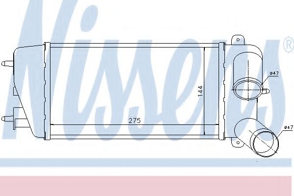 NISSENS 96774 Интеркулер 