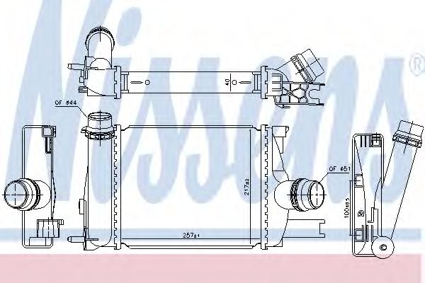 NISSENS 96328 Интеркулер 