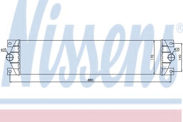 NISSENS 96767 Интеркулер 