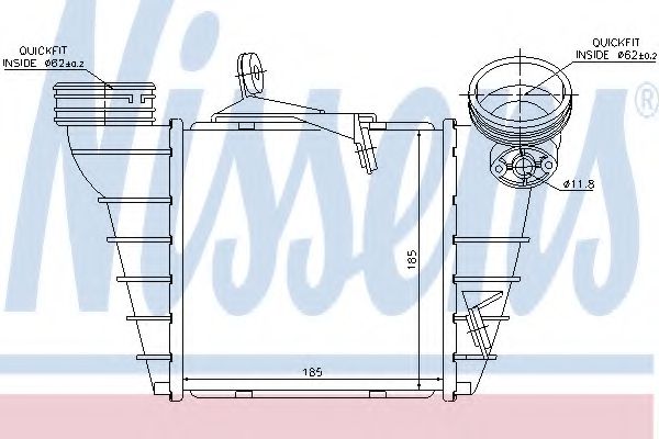 NISSENS 96773 Интеркулер 