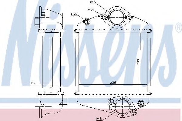 NISSENS 96372 Интеркулер 