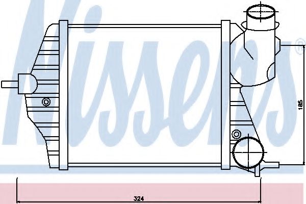 NISSENS 96653 Интеркулер 