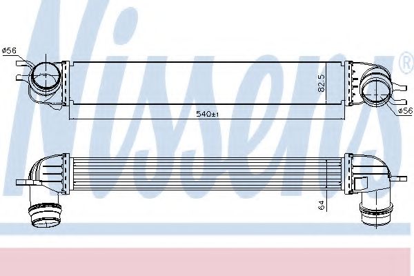 NISSENS 96397 Интеркулер 