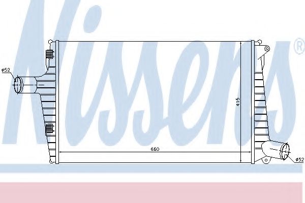 NISSENS 96635 Интеркулер 