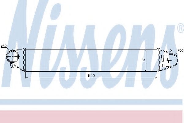 NISSENS 96634 Интеркулер 