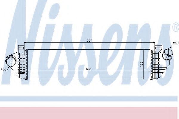 NISSENS 96721 Интеркулер 
