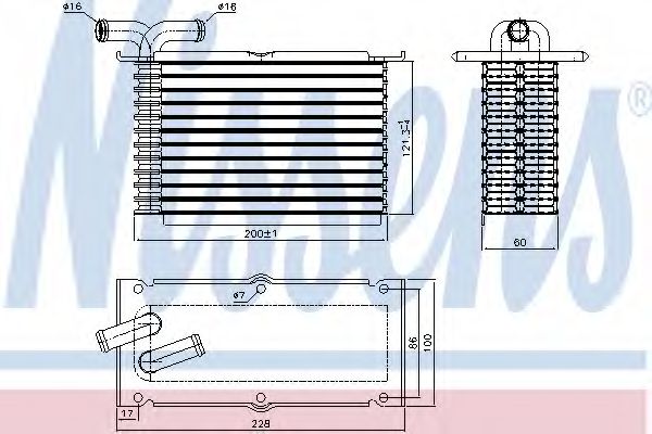 NISSENS 96427 Интеркулер 