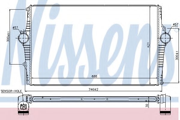 NISSENS 969001 Интеркулер 