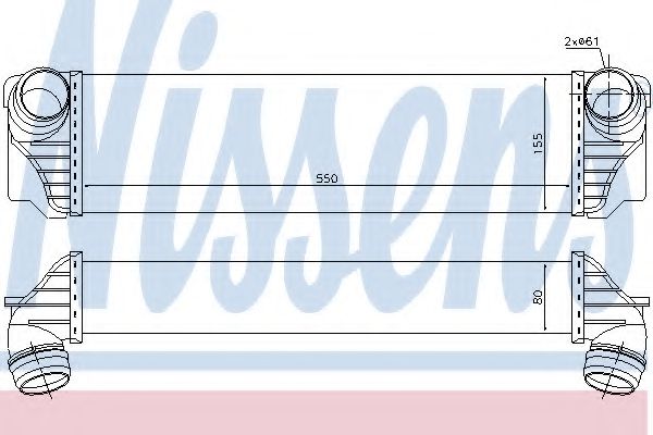 NISSENS 96441 Интеркулер 