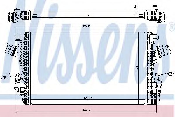 NISSENS 96455 Интеркулер 