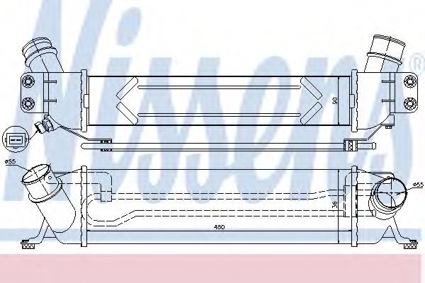 NISSENS 96459 Интеркулер 
