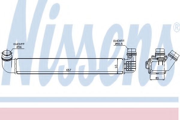 NISSENS 96569 Интеркулер 