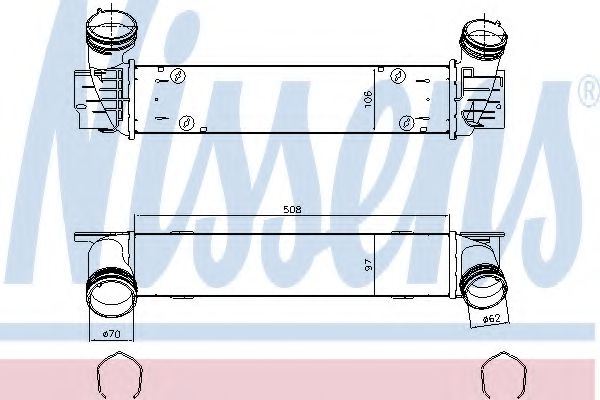 NISSENS 96480 Интеркулер 