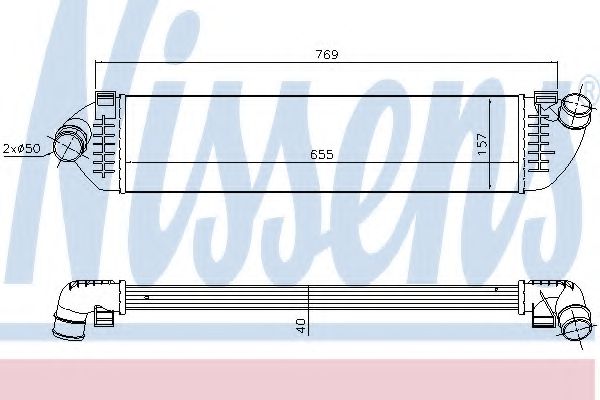 NISSENS 96481 Интеркулер 