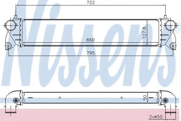 NISSENS 96483 Интеркулер 