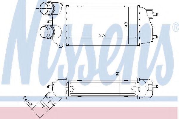 NISSENS 96495 Интеркулер 