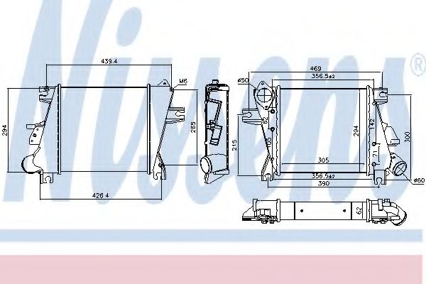 NISSENS 96527 Интеркулер 