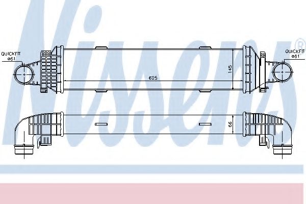 NISSENS 96534 Интеркулер 