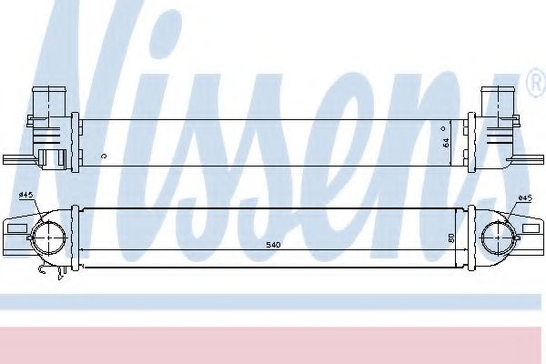 NISSENS 96536 Интеркулер 